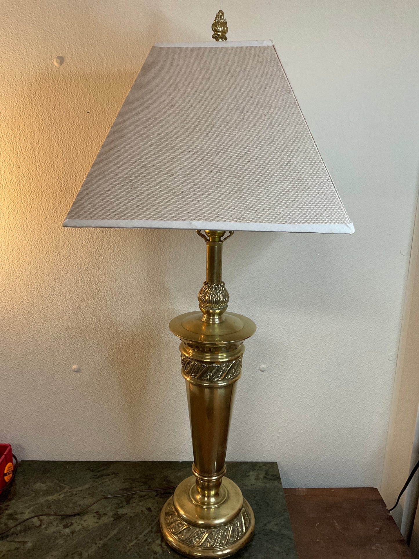 Vintage Tall Brass Lamp
