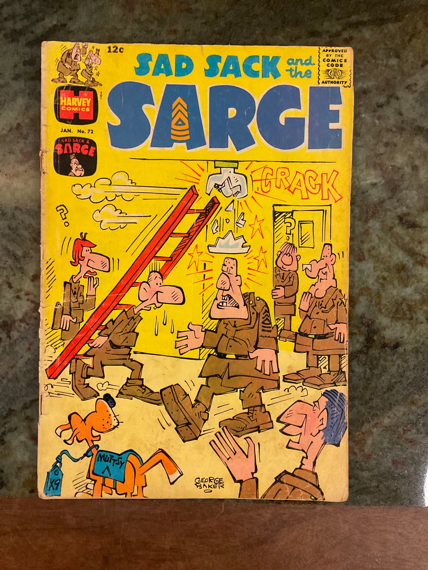 Comic Book Sad Sack And The Sarge January #72