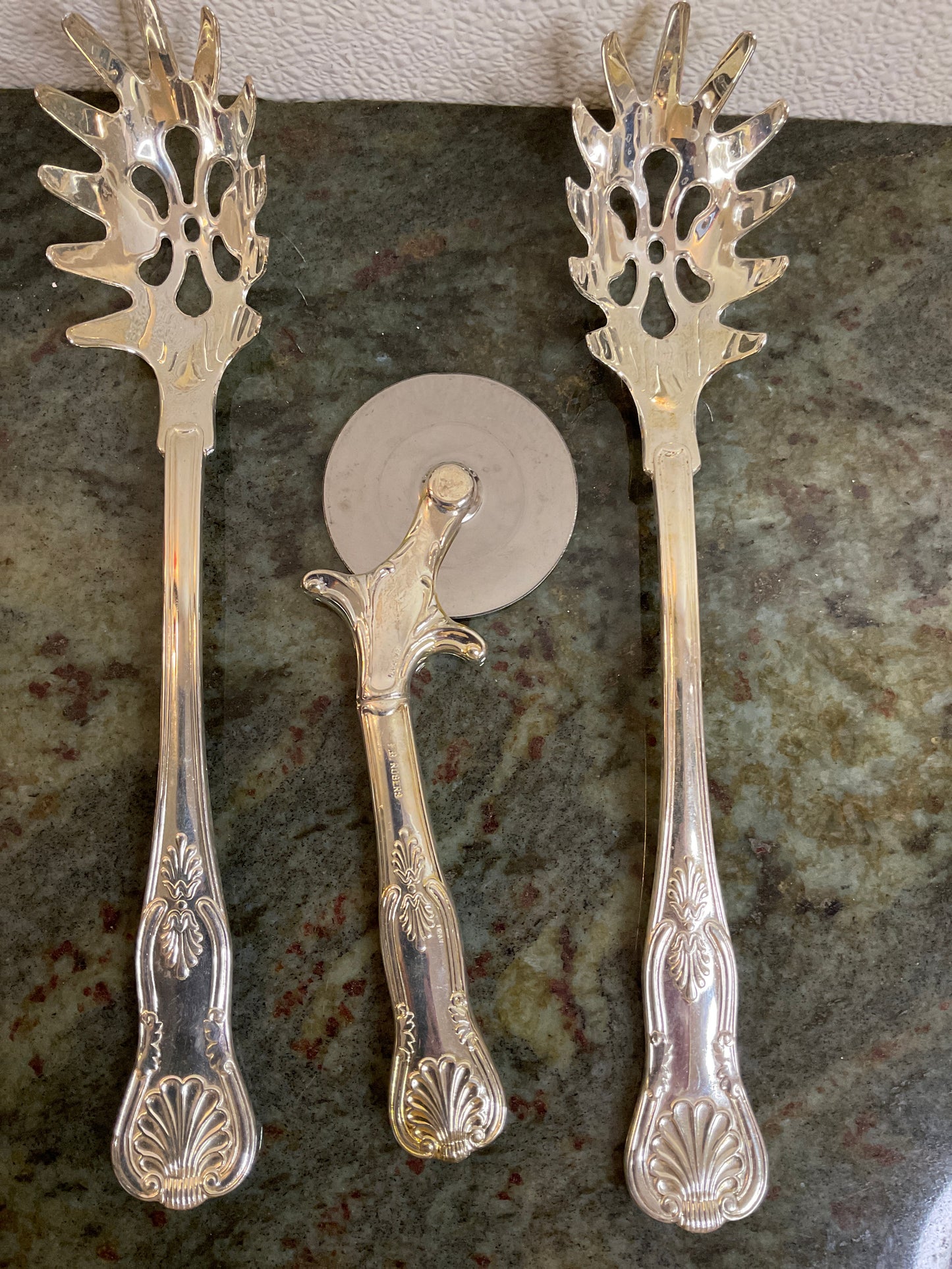 Vintage SilverPlated Pasta Forks and pizza Cutter