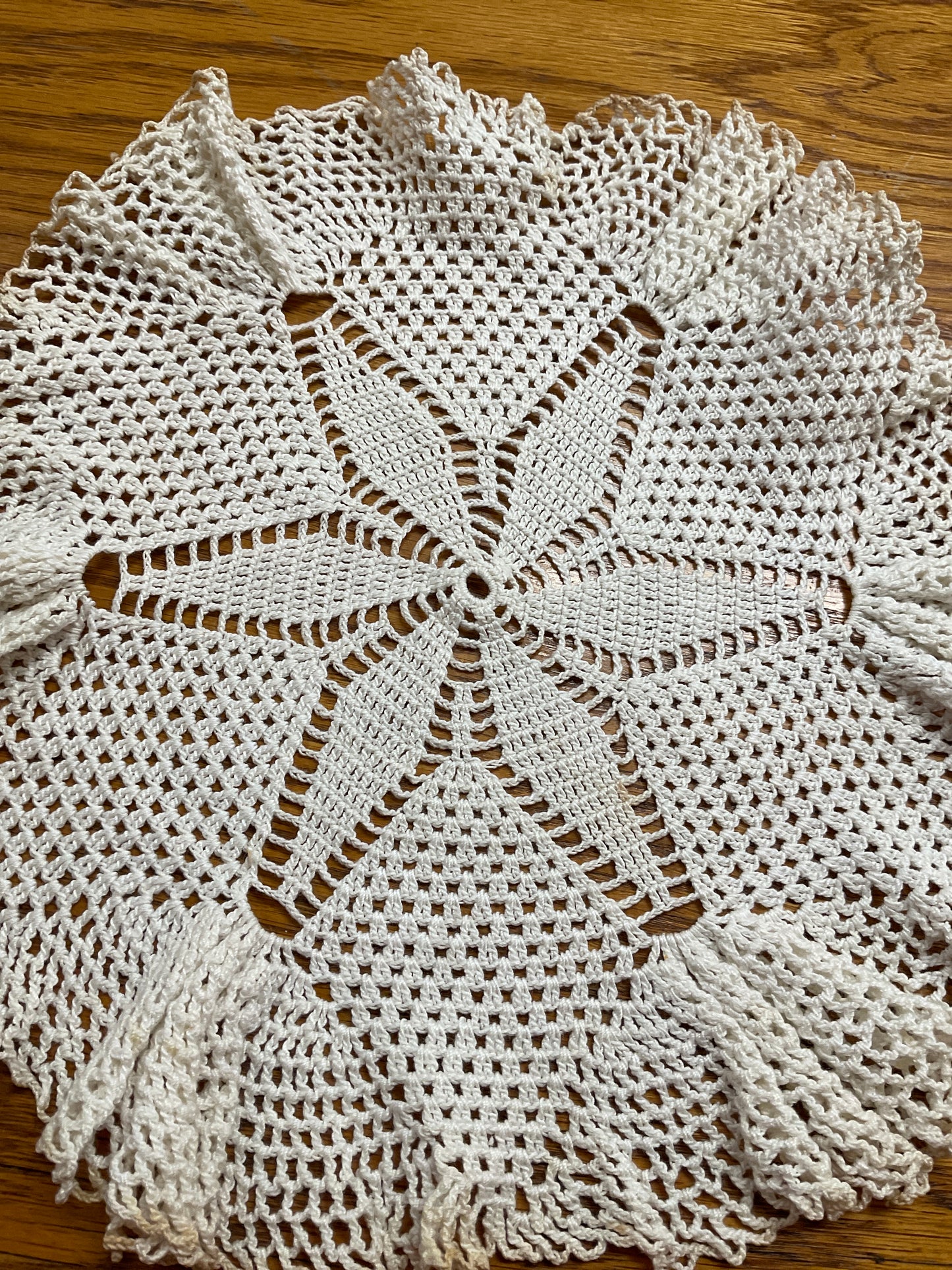 Handmade Crochet Doily 12”