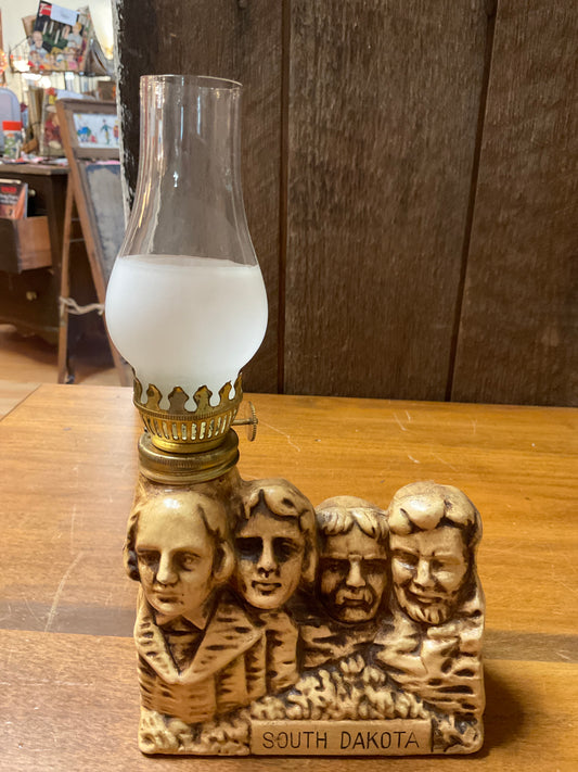 Vintage South Dakota Mini Oil Lamp