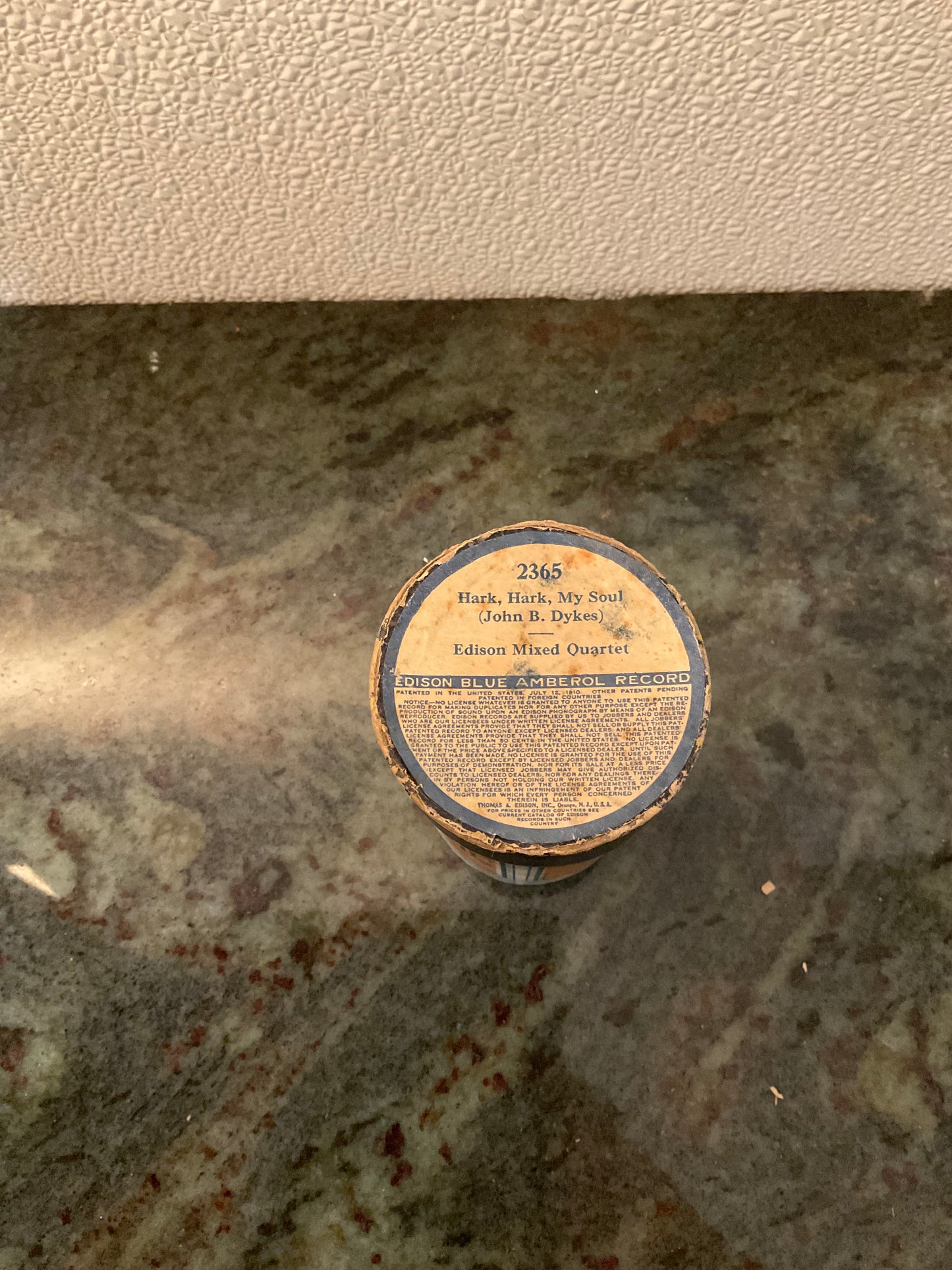 Edison Phonograph Cylinder