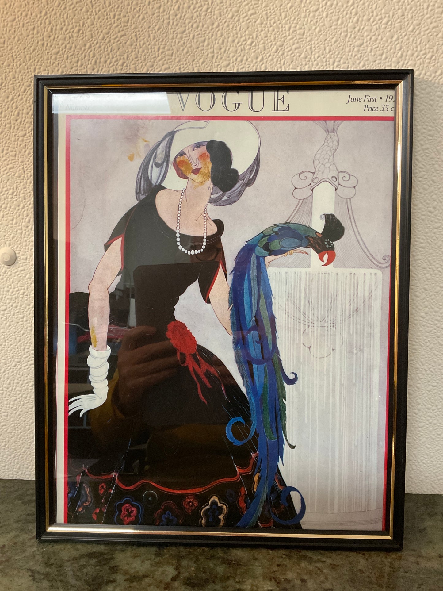 Framed Vogue Summer Fashions Magazine Cover