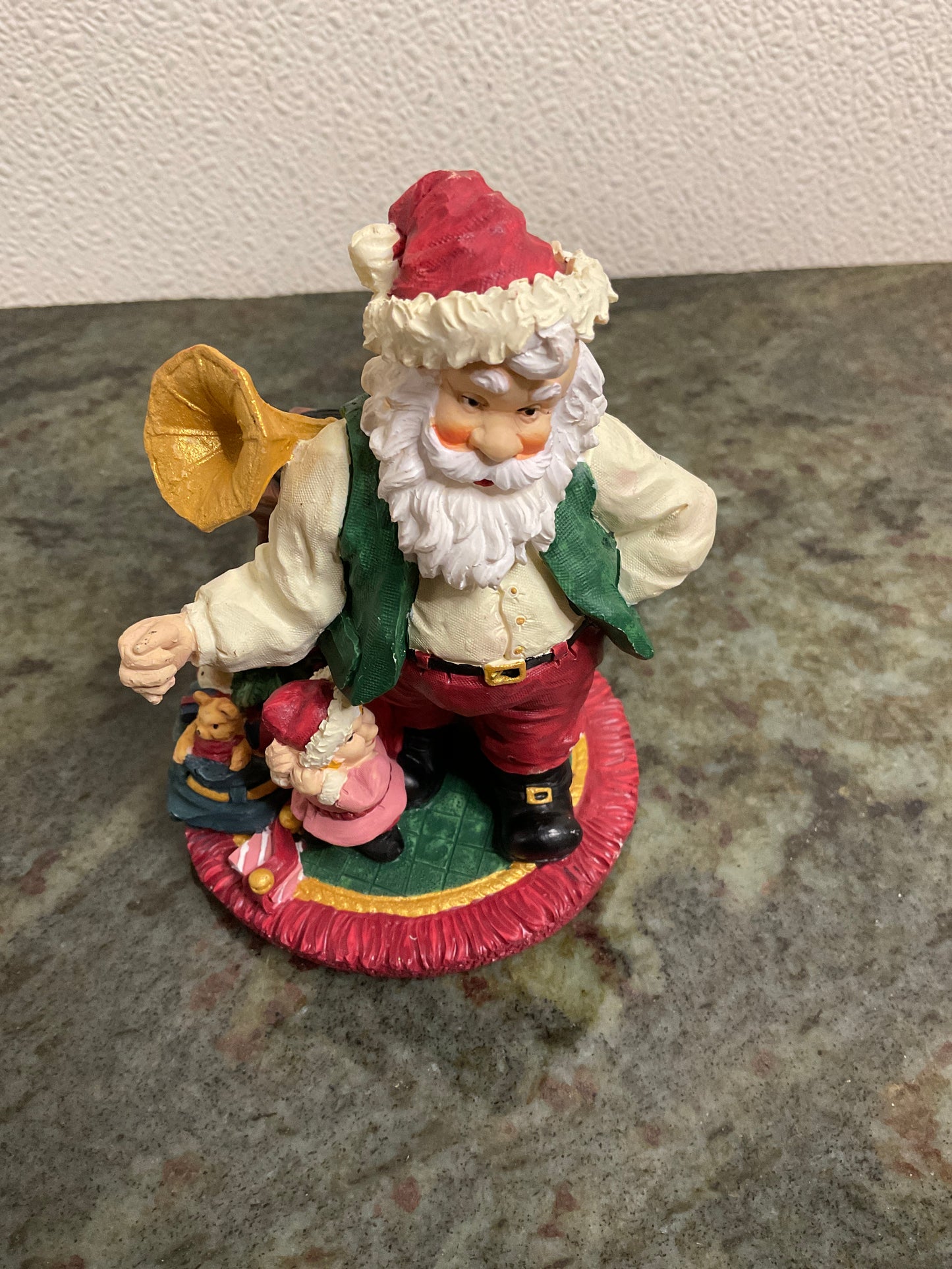 Vintage Santa with little girl