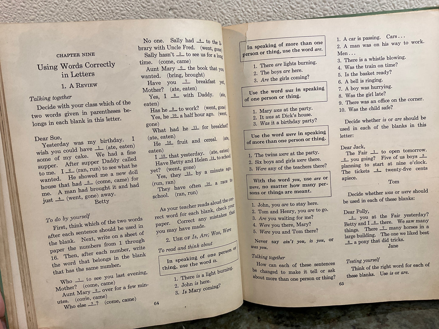 1942 Gaining Skill with Words Book