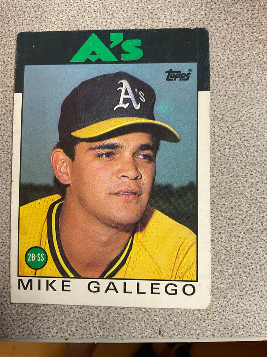 Baseball Card Mike Gallego