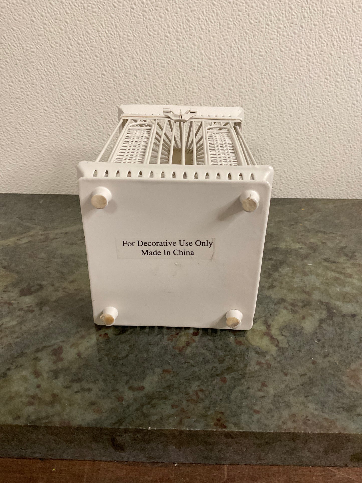 Ivory Decorative Bird Cage 9”