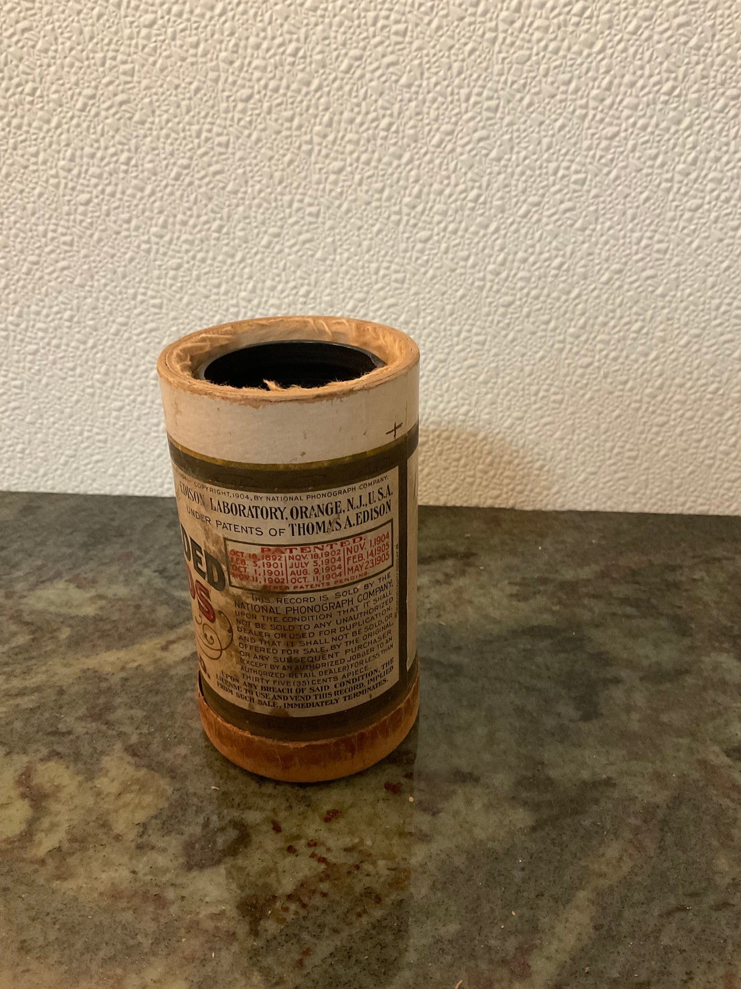 Edison Phonograph Cylinder