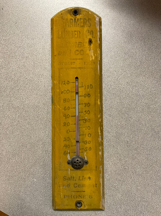 Dysart Iowa Wood Thermometer