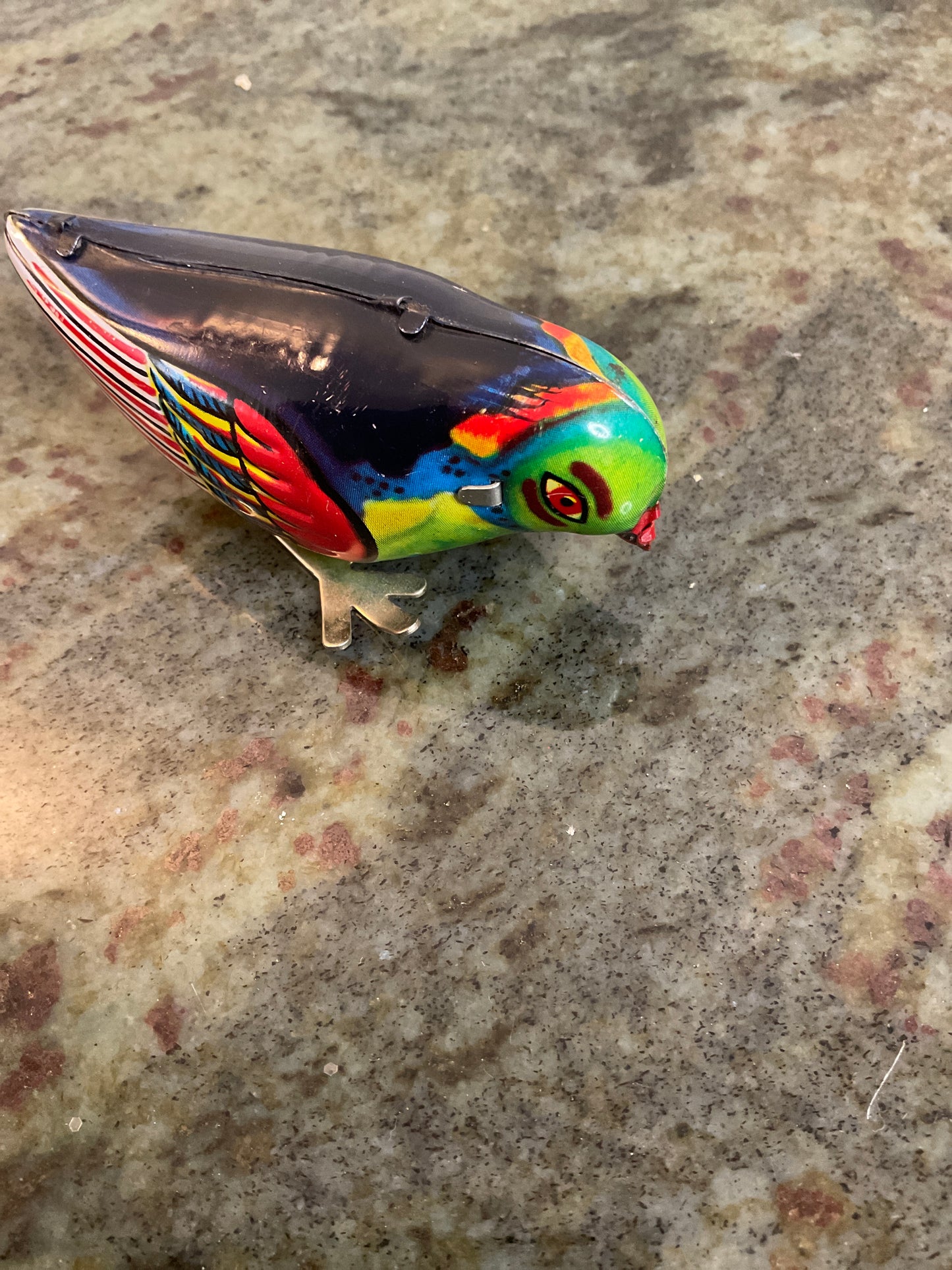 Set of 3 Tin Litho wind- up Birds