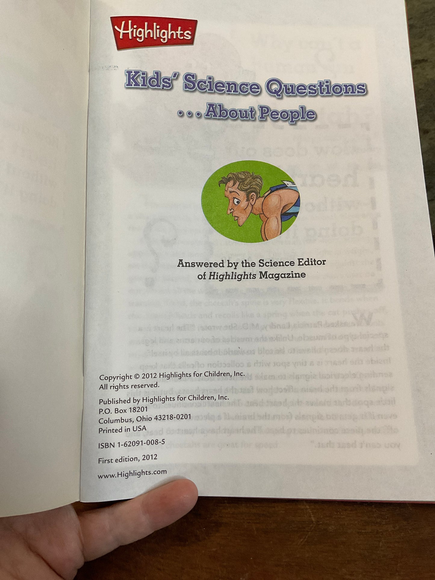 Booklet 2012 Kid’s Science Questions…About People