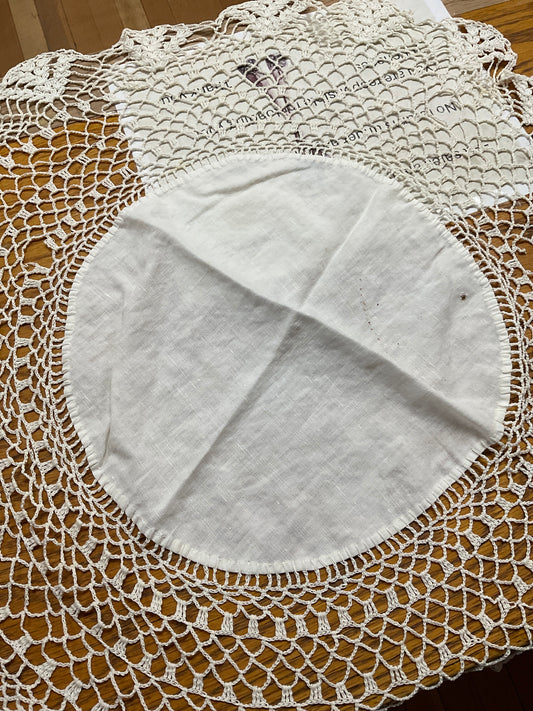 Vintage Round Crocheted Doily