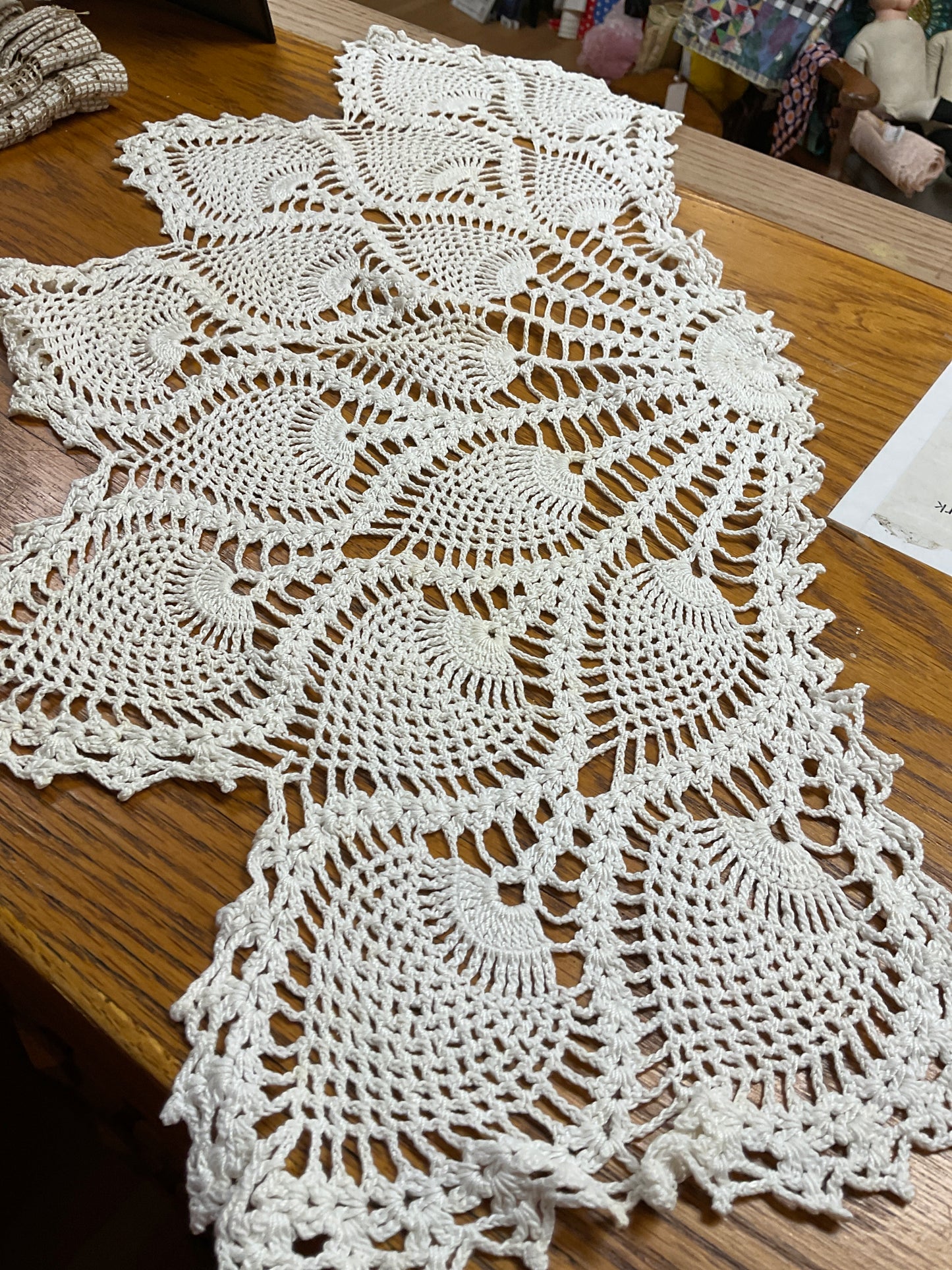 Handmade Doily 24”x 13”