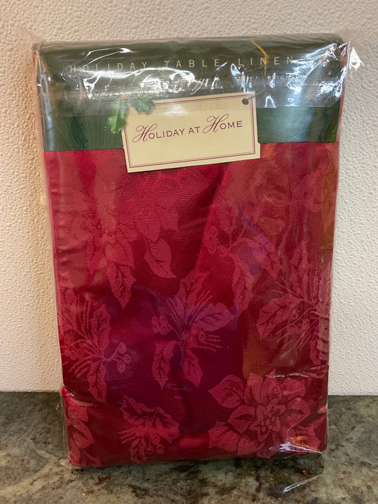 New Holiday Red 70”x108” Oval Tablecloth