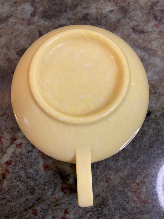 Vtg Melamine Yellow Cup w/Handle