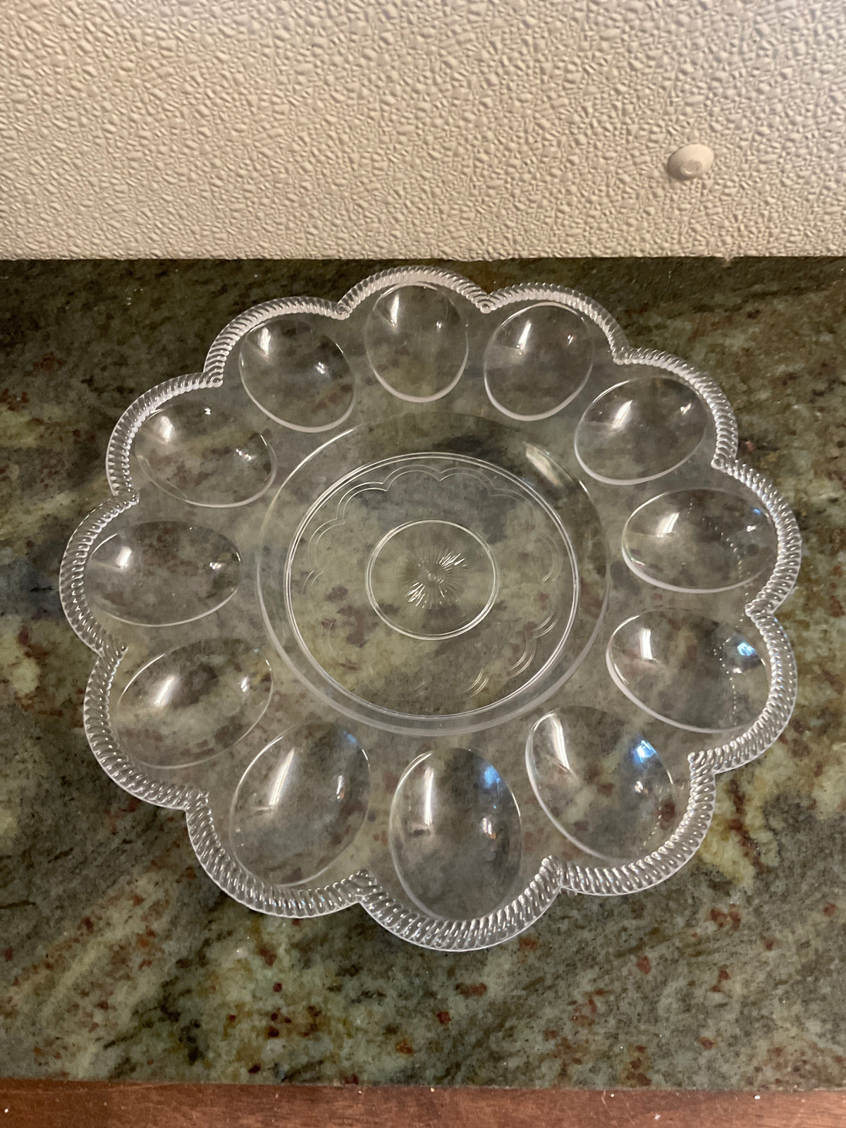 Clear Plastic Deviled Egg Tray Holder