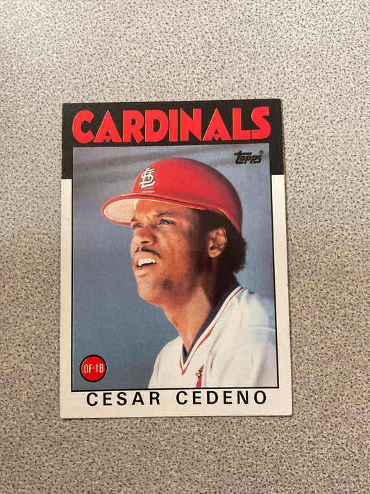 Baseball Card Cesar Cedeno