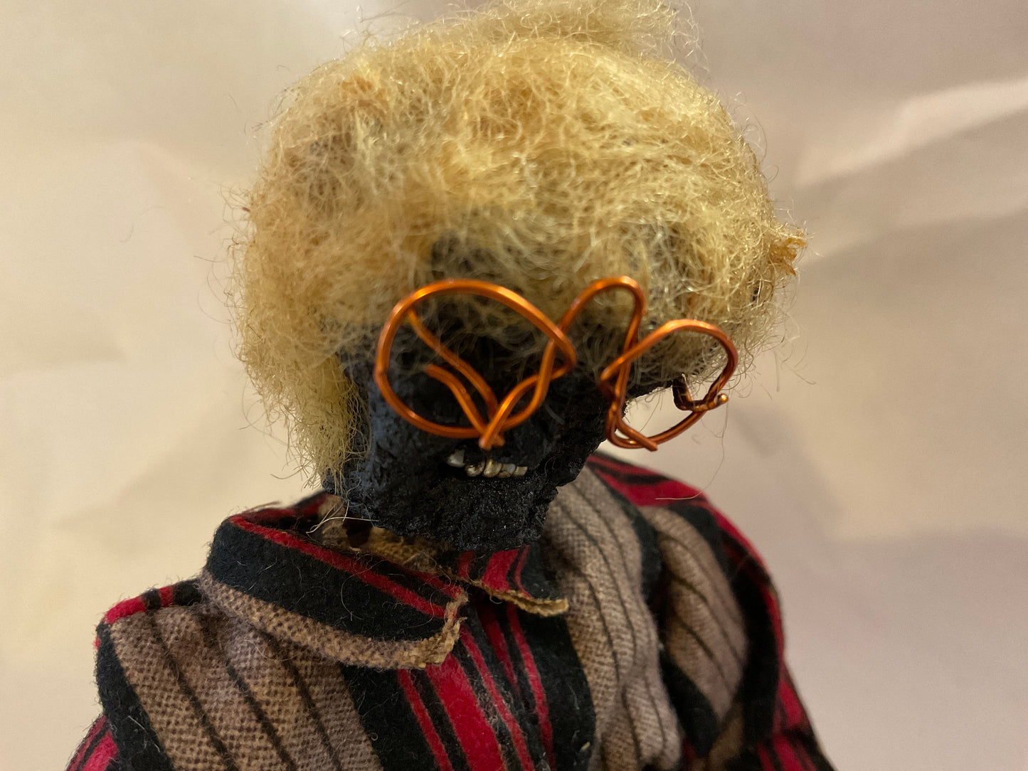 Dried Apple Head Folk Art Doll