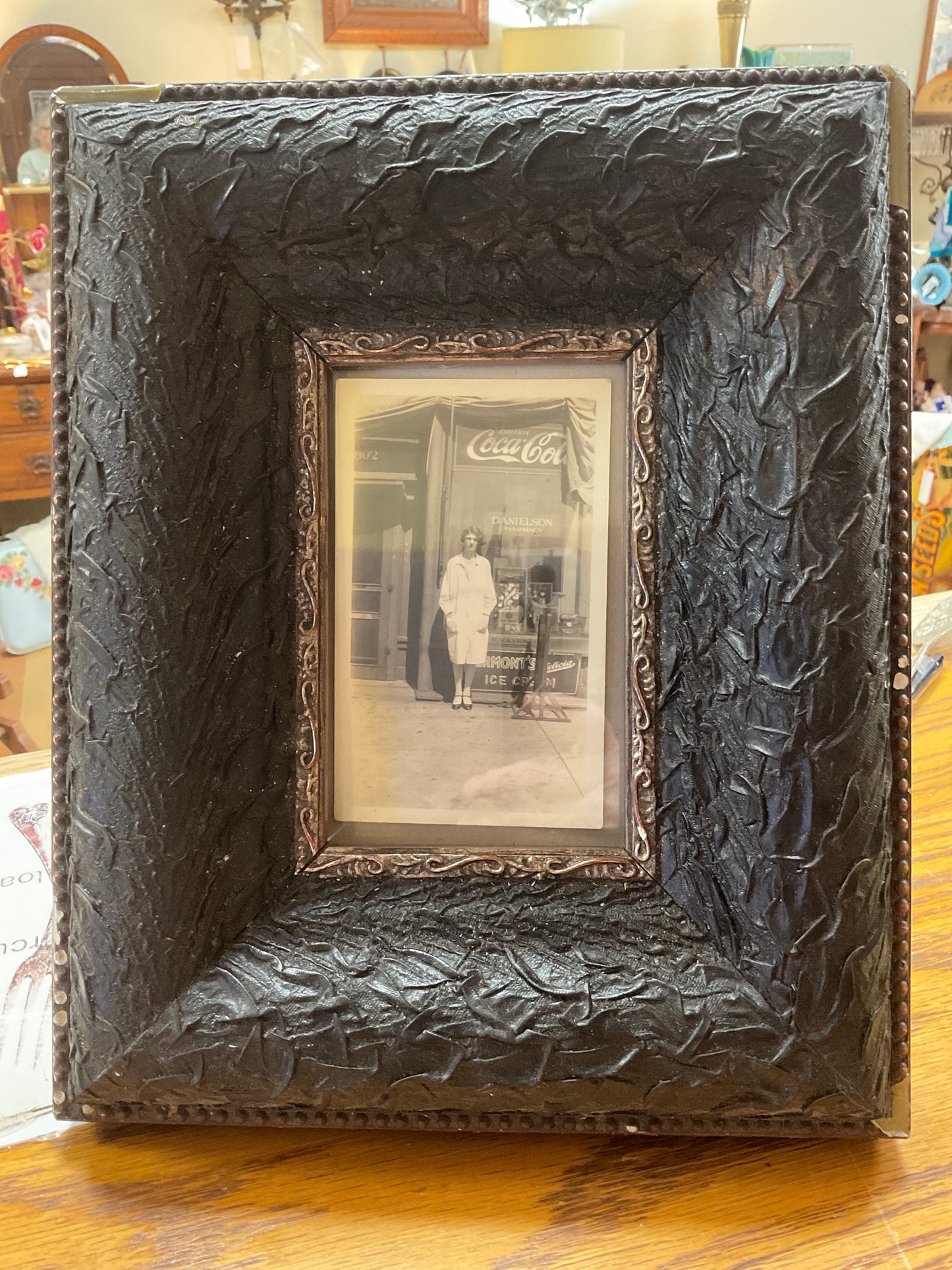 Vintage Frame w/Coca-Cola Photo