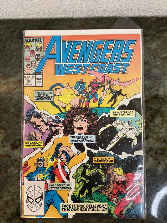 Comic Book 1989 Avengers West Coast