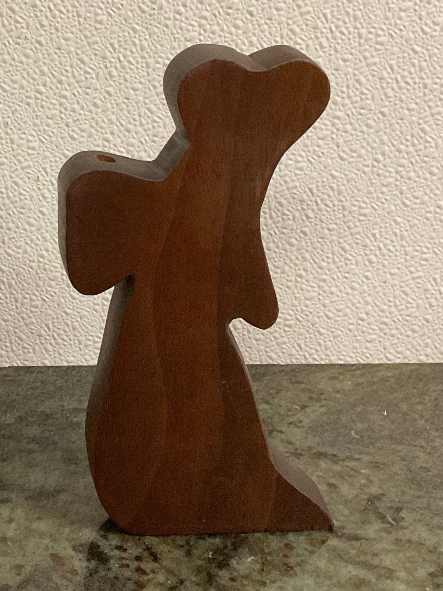 Wooden Angel Candle Holder-
