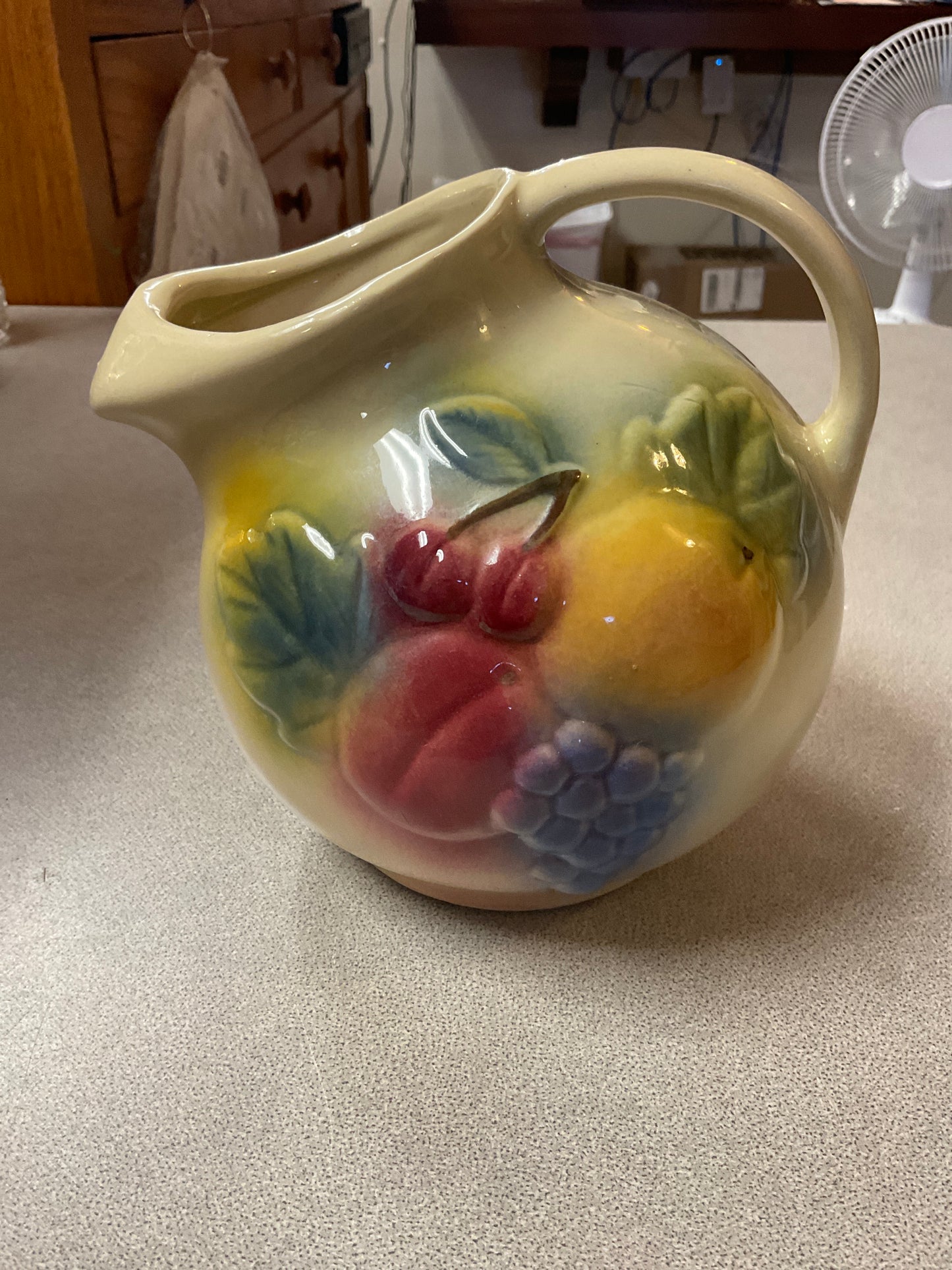 Shawnee Pottery Fruit Ball Pitcher