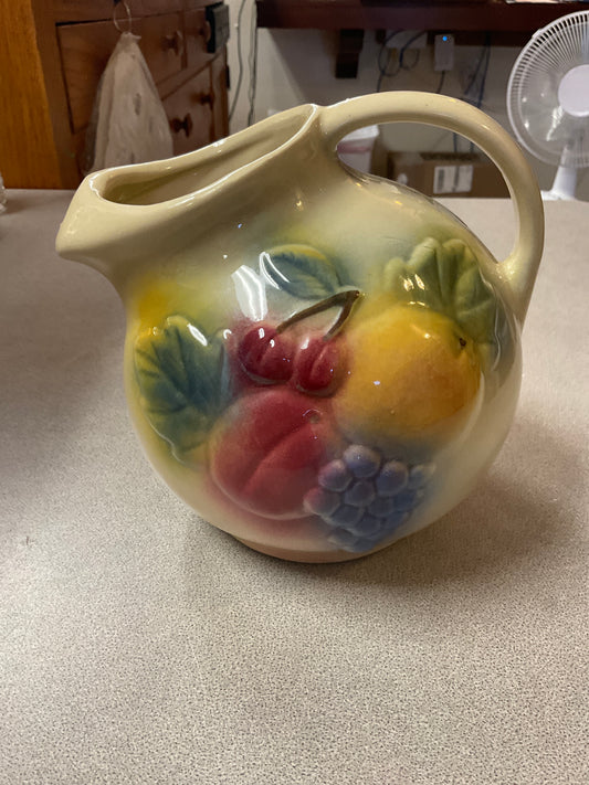 Shawnee Pottery Fruit Ball Pitcher