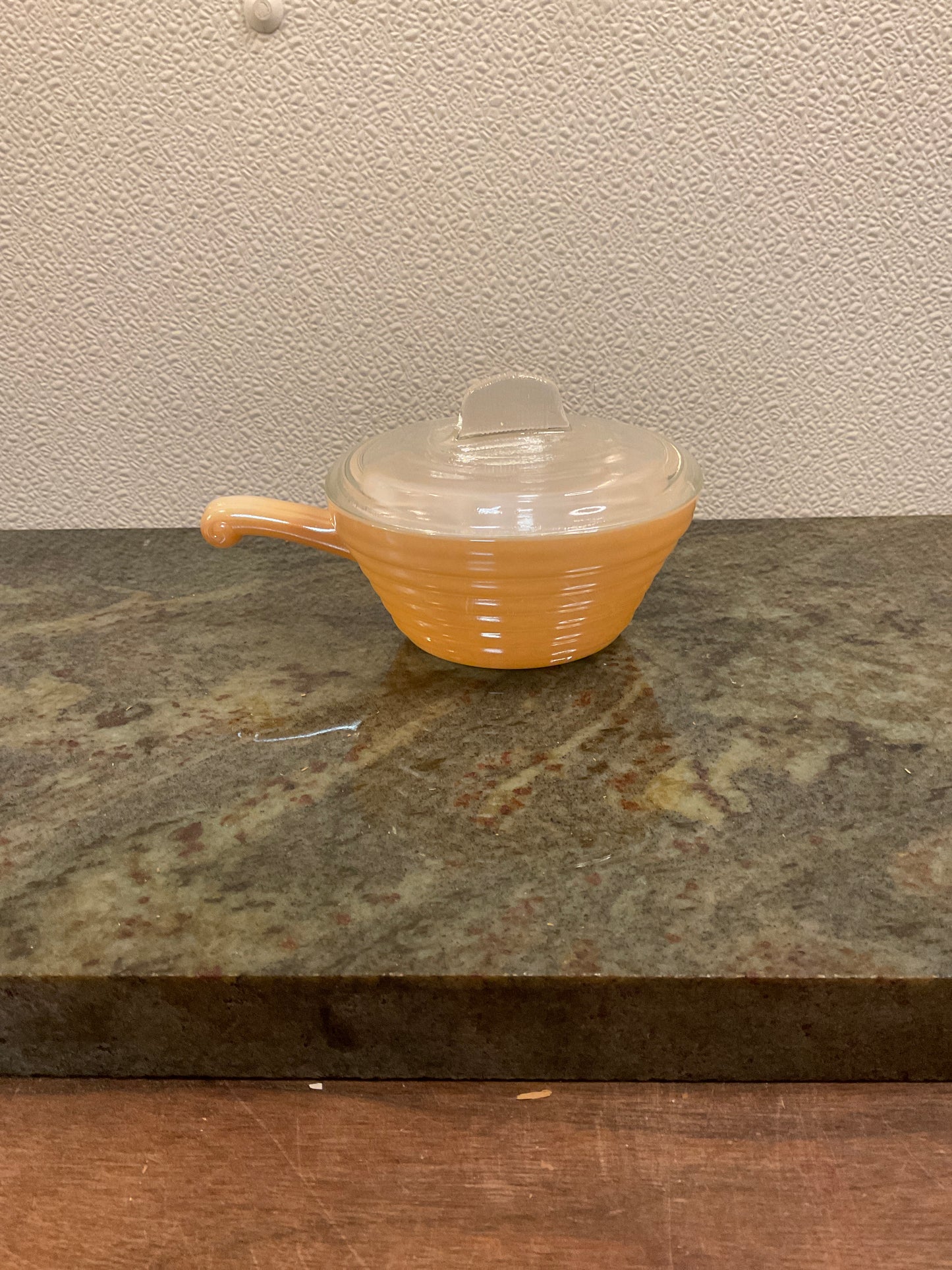Fire King Peach Luster Beehive
