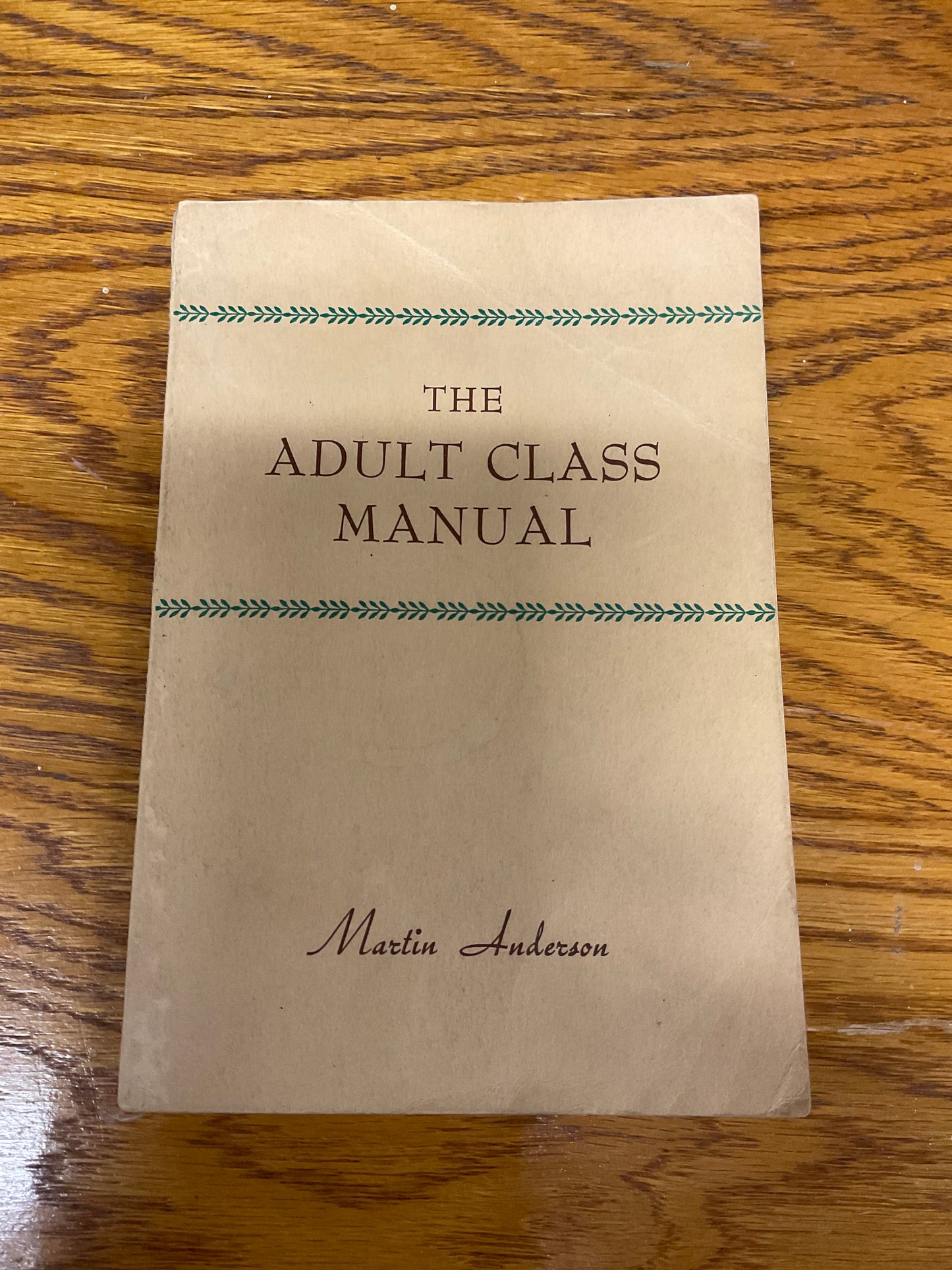 The Adult Class Manual