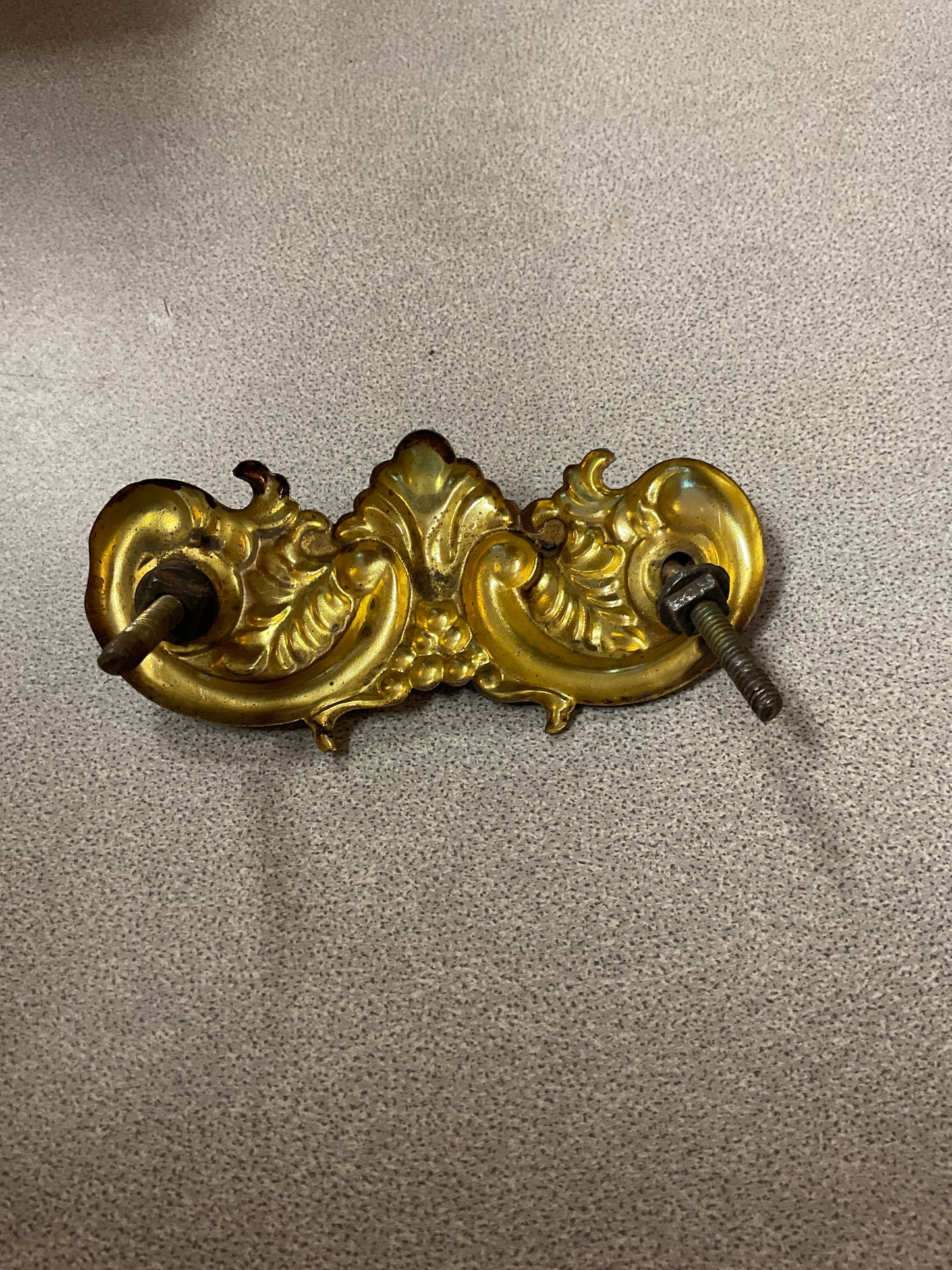 Antique Furniture Drawer Pull Back Plate