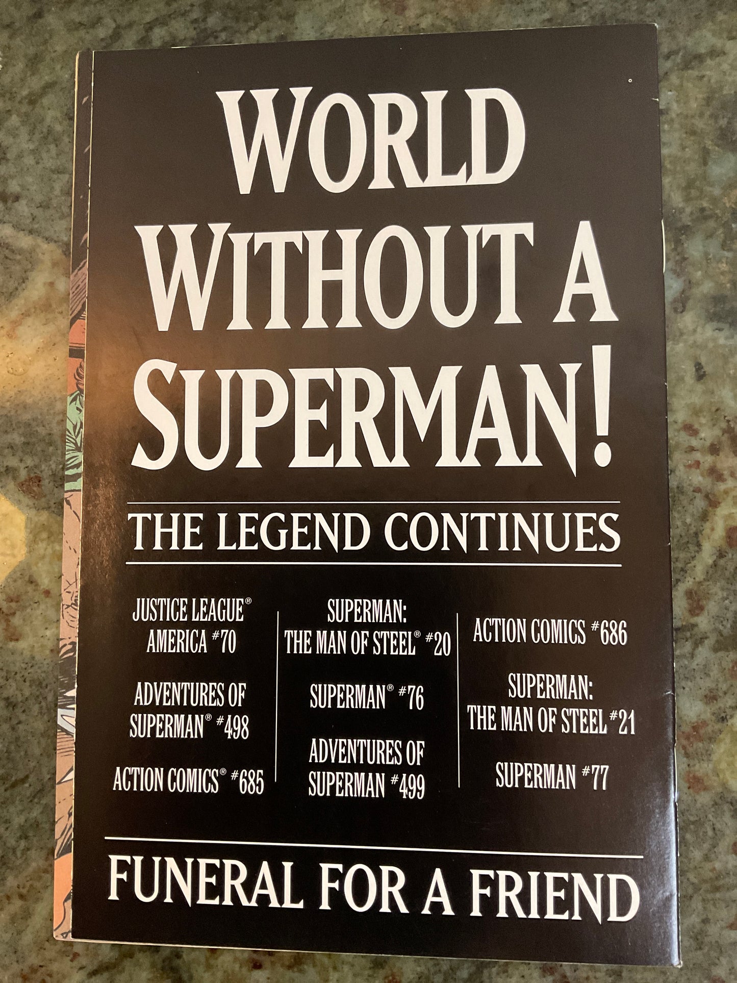 1993 Superman #75 The Death Of Superman