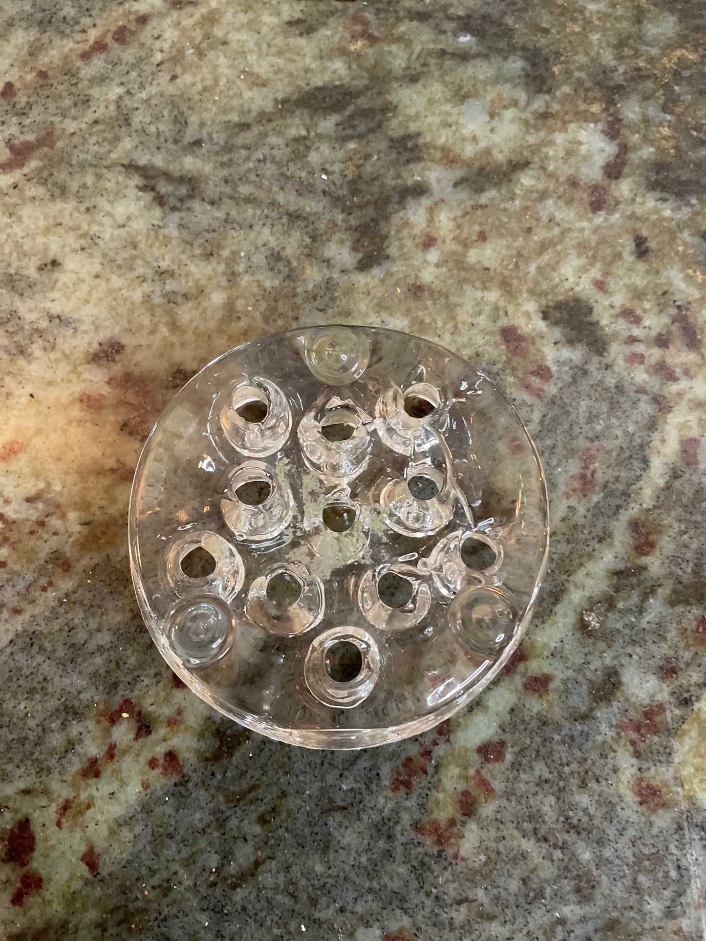 Vintage Glass Flower Frog