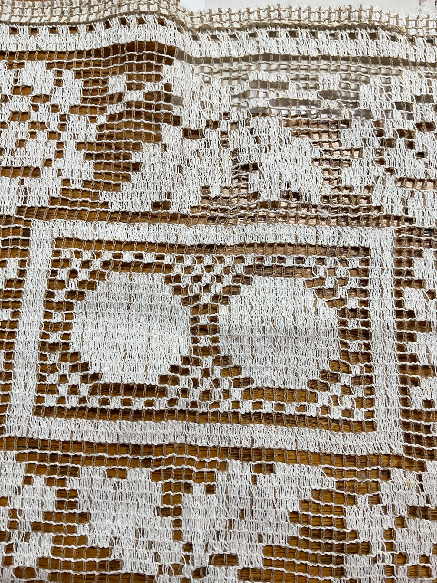 Filet Crochet Placemat 16” x 11”
