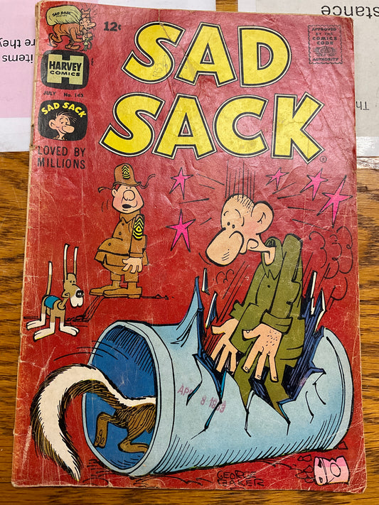 Comic Book Sad Sack #143