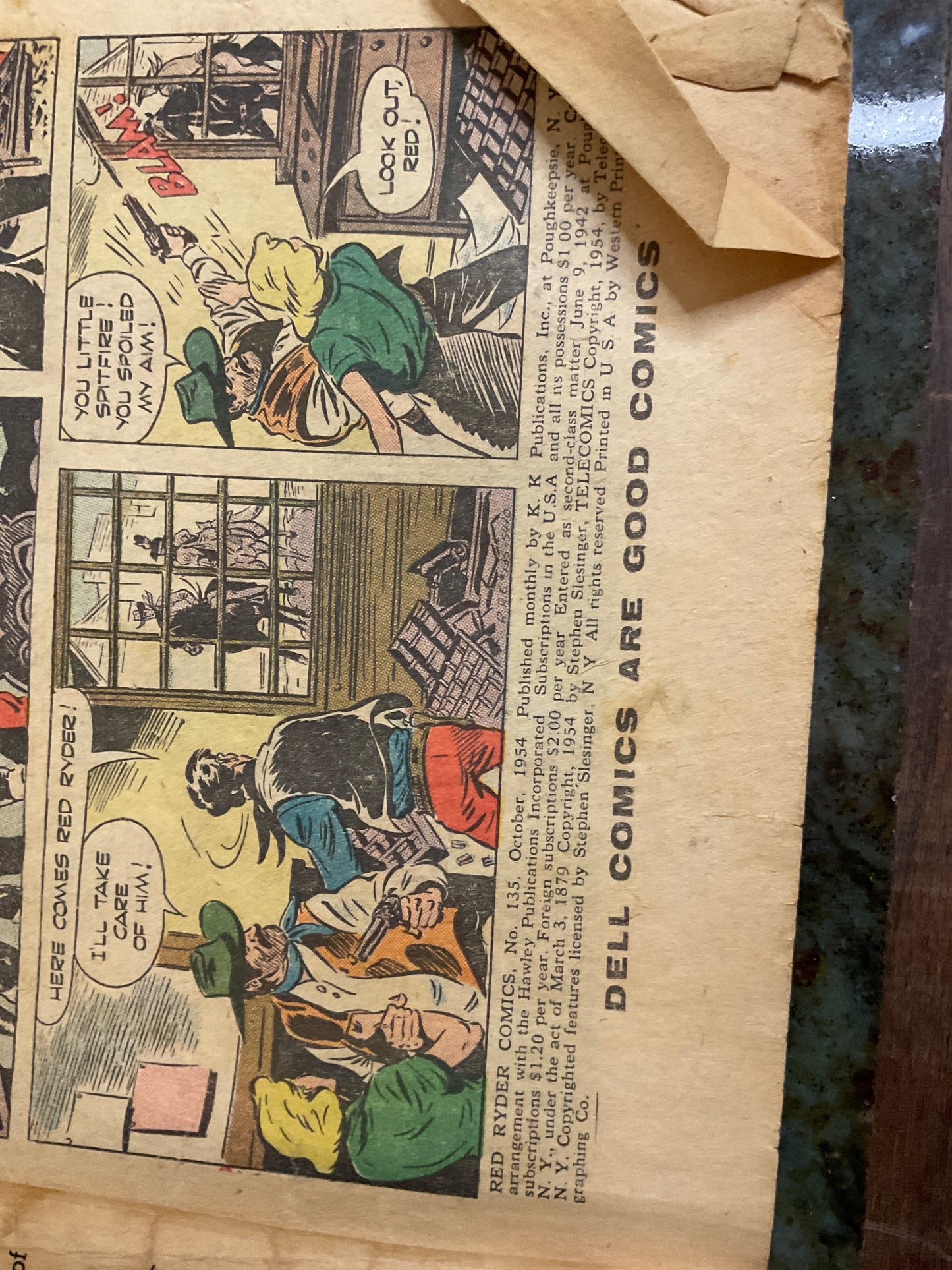 Comic Book Red Ryder October 1954