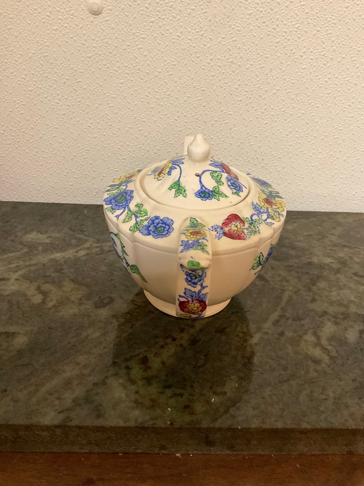 Vintage Old Sadler England Teapot Floral