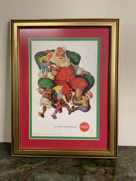 Coca-Cola Santa Advertisement Print