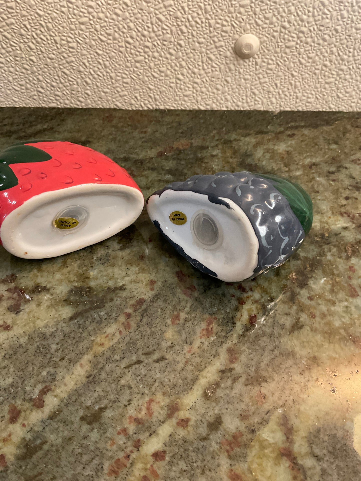 Ceramic Fruit Salt & Pepper Shakers