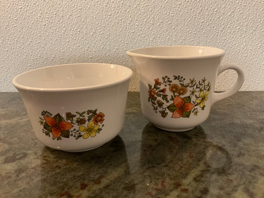 Corelle by Corning ‘Indian Summer’ Sugar/ Creamer Set