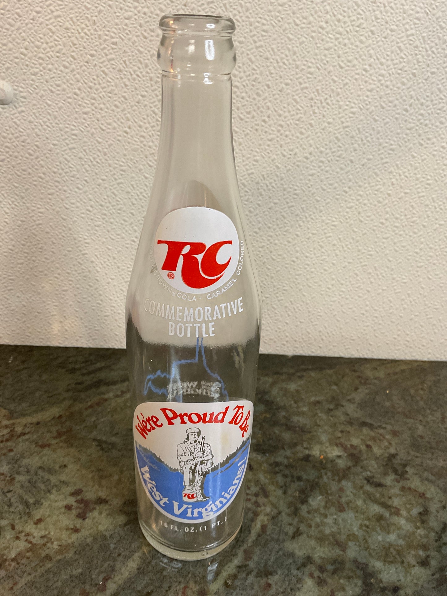 Vintage 1974 Royal Crown Cola West Virginia Bottle