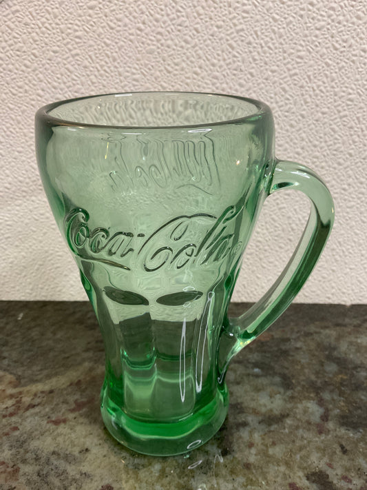 Vtg Libbey Coca-Cola Glass with Handle