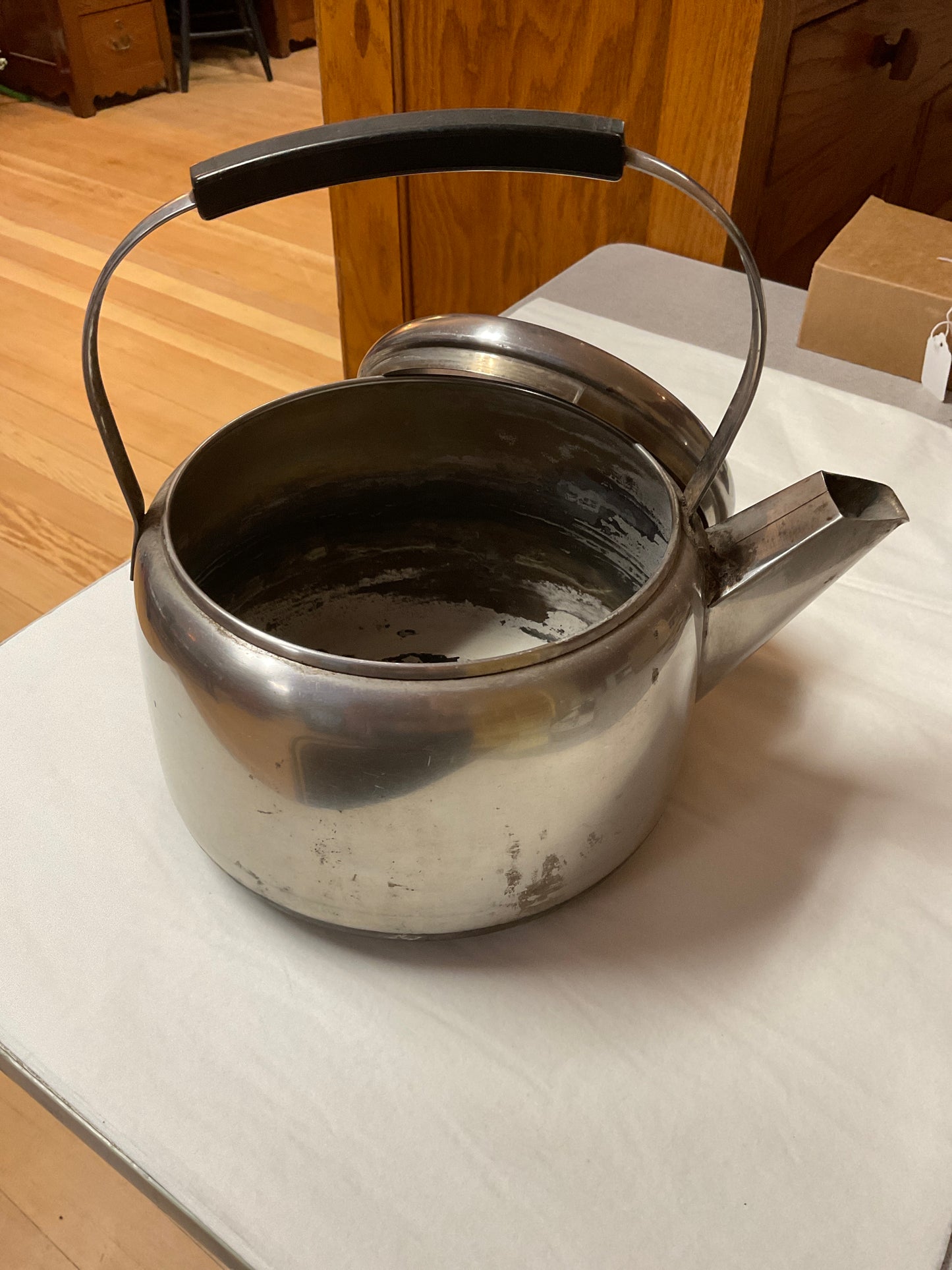 Vintage Stainless Steel Kettle