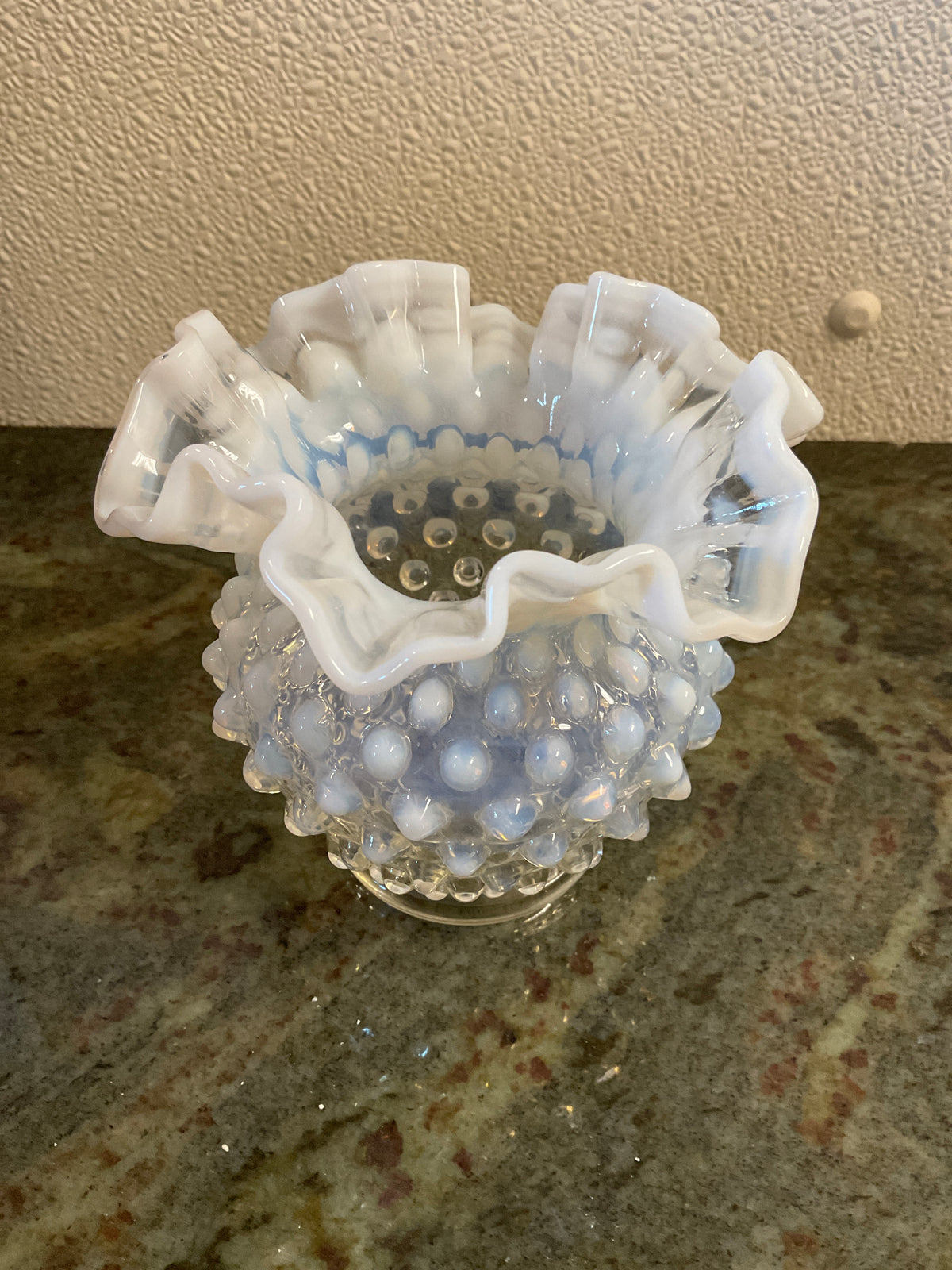 Fenton Hobnail Opalescent Rose Bowl