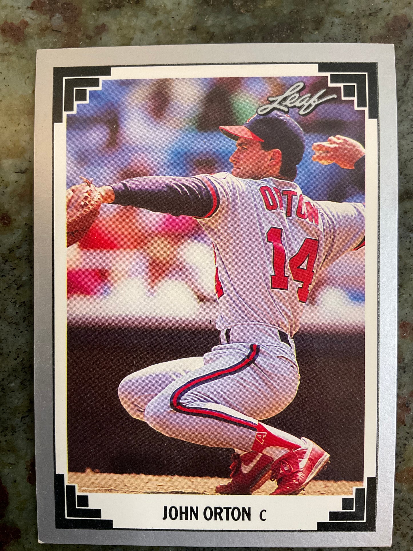 John Orton 1991 Leaf Baseball Card