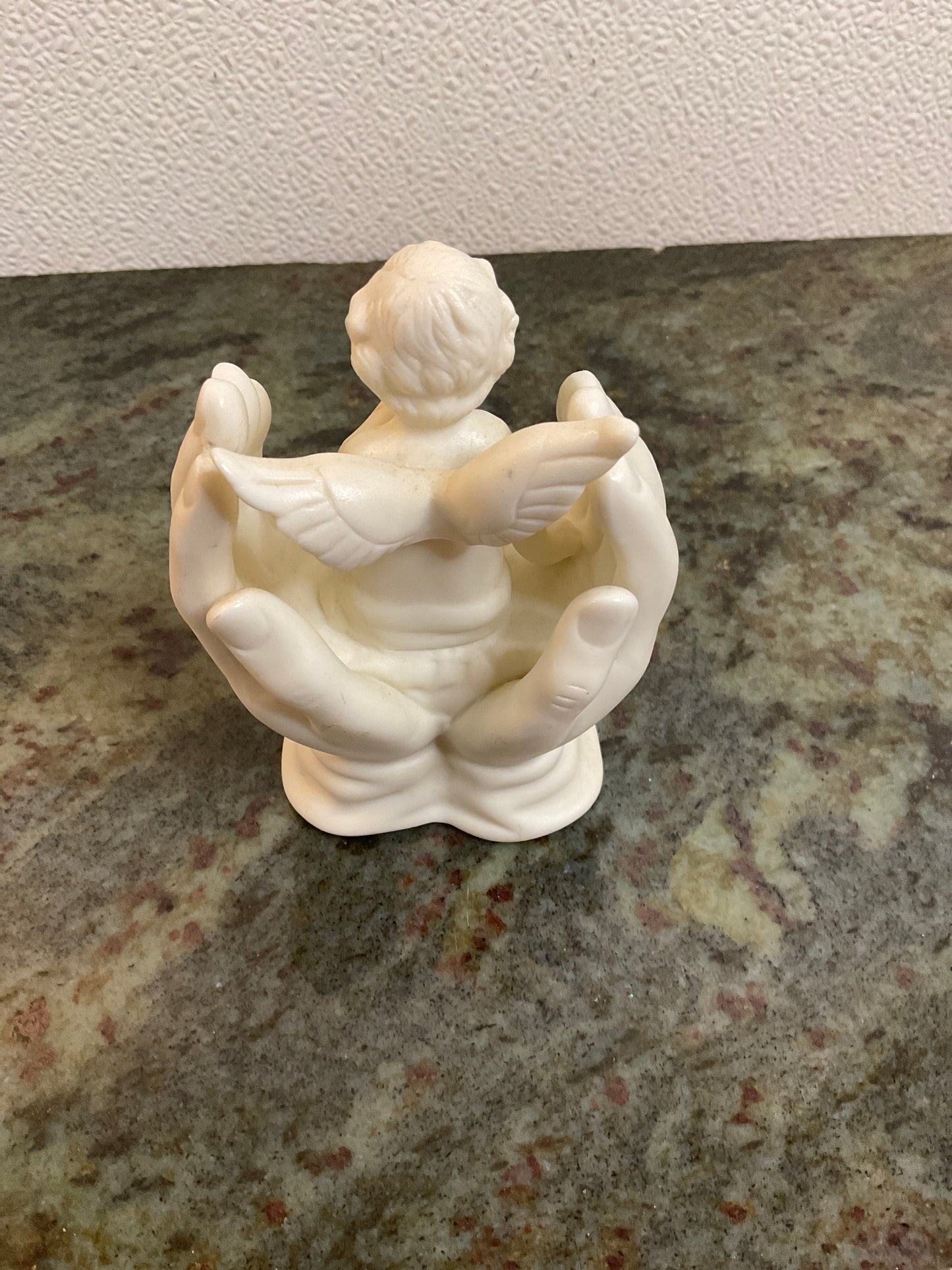 Vintage Cherub Angel Sitting in Hands