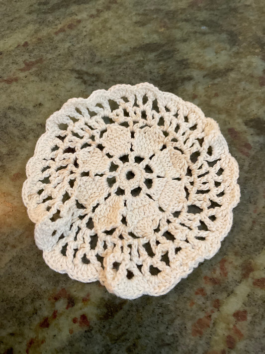 4” Round Scalloped Doily