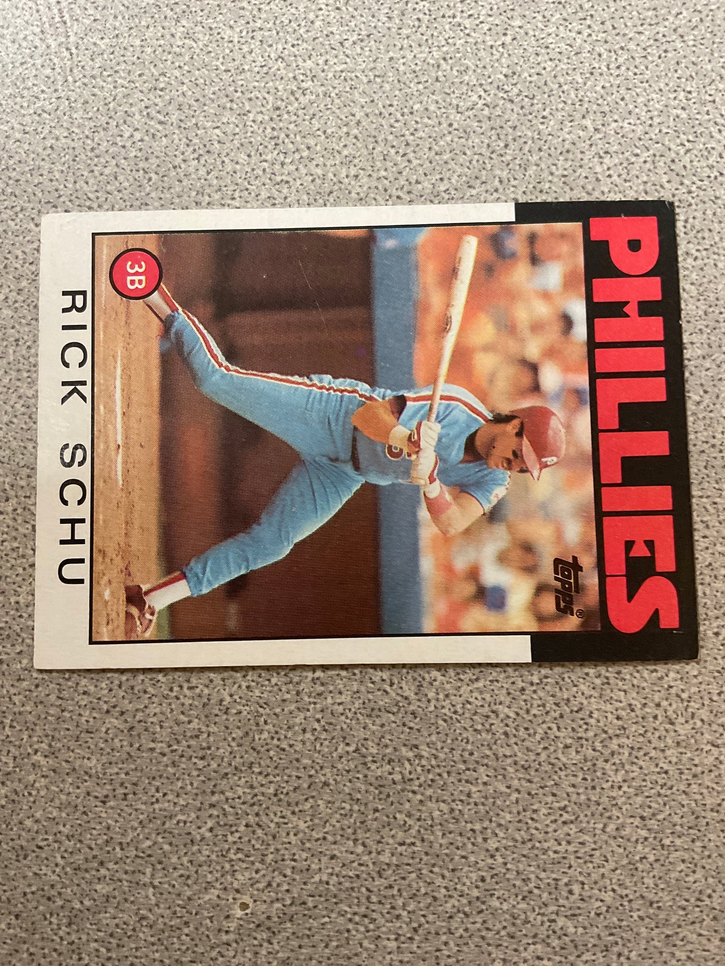 Baseball Card Rick Schu
