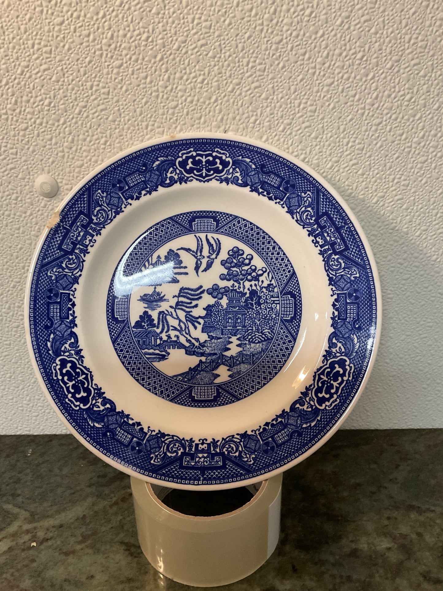 Willow Ware plate by Royal China