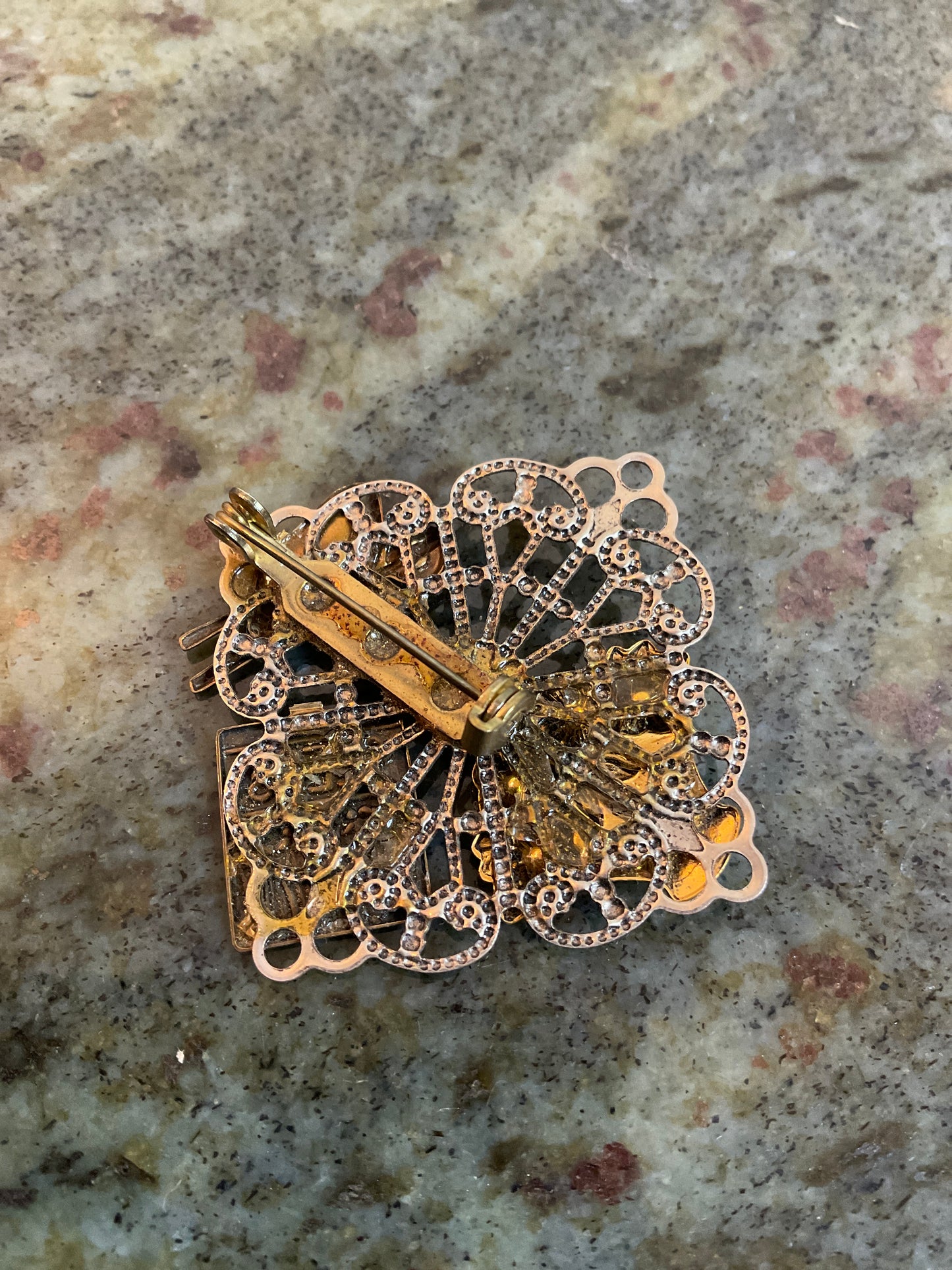 Birds & Blooms Garden Brooch