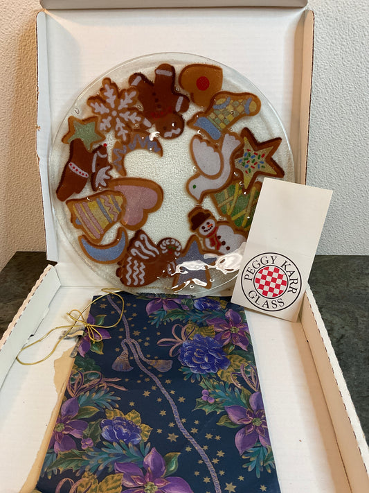 Peggy Karr Art Glass Platter